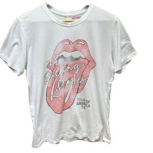 Rolling Stones Abercrombie & Fitch Tour Of America 78 Graphic Tee Y2K Music SM‎